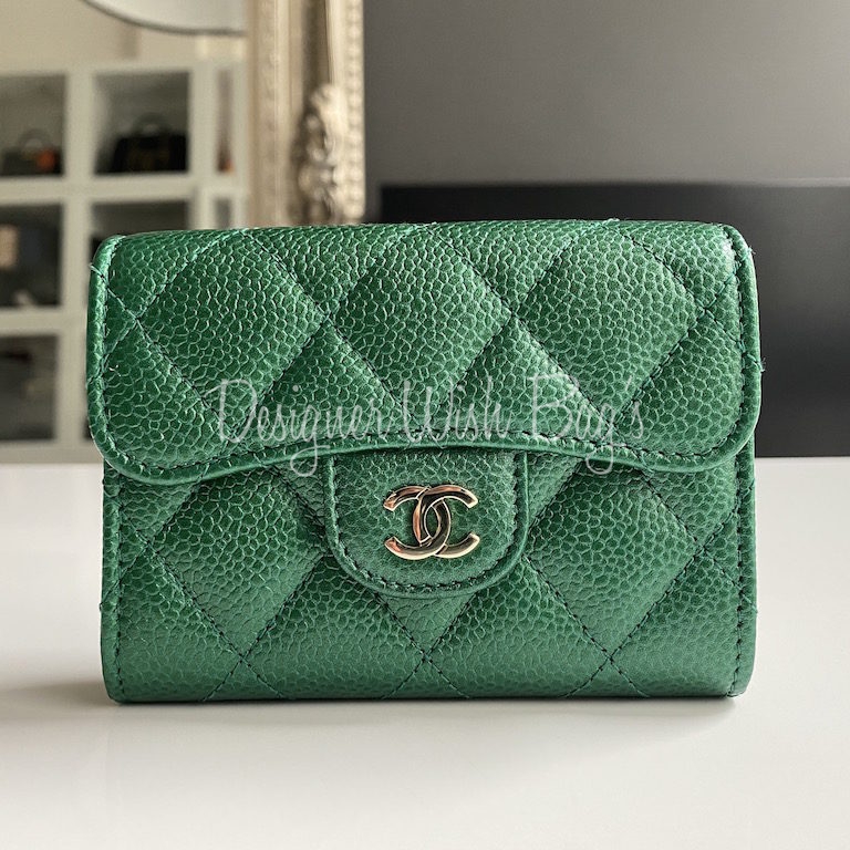 Chanel Coin Purse XL Emerald Green - Designer WishBags