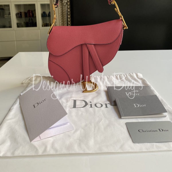 Dior x ERL Micro Venice Saddle Bag Pink Kumo Cannage Satin in Pink Kumo  Cannage Satin with Goldtone  GB