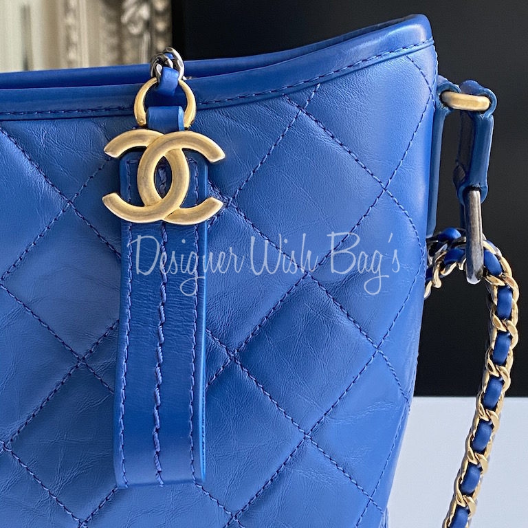 Chanel Gabrielle Medium Blue Designer WishBags