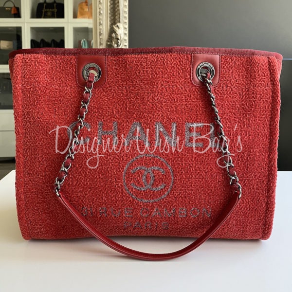 Chanel Classic Medium Red Caviar - Designer WishBags