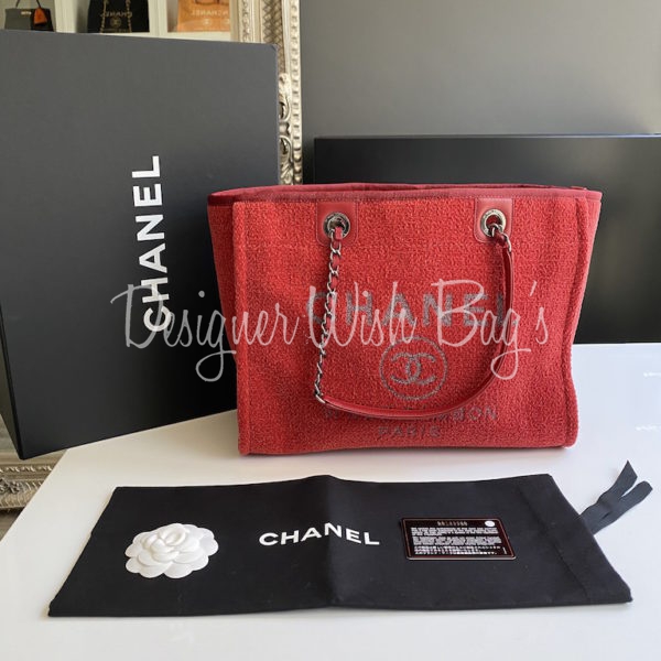 Chanel Deauville Red PM - Designer WishBags