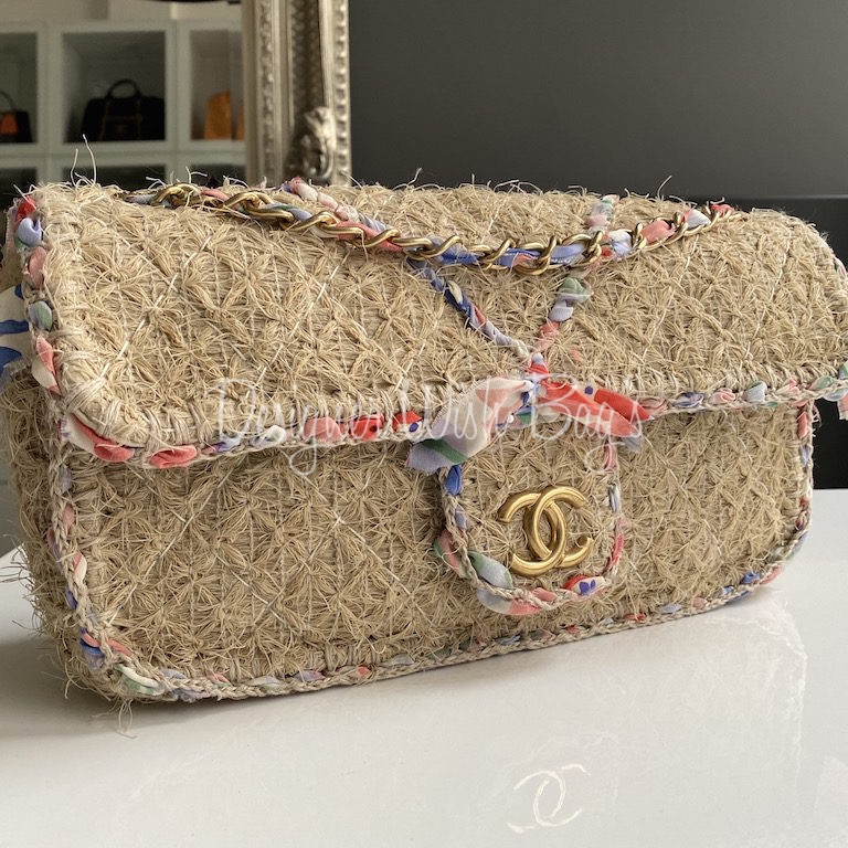 Chanel Straw-Raffia Flap Bag - Designer WishBags