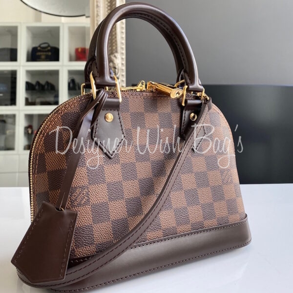 Louis Vuitton LV alma BB damier new Brown Leather ref.522932 - Joli Closet