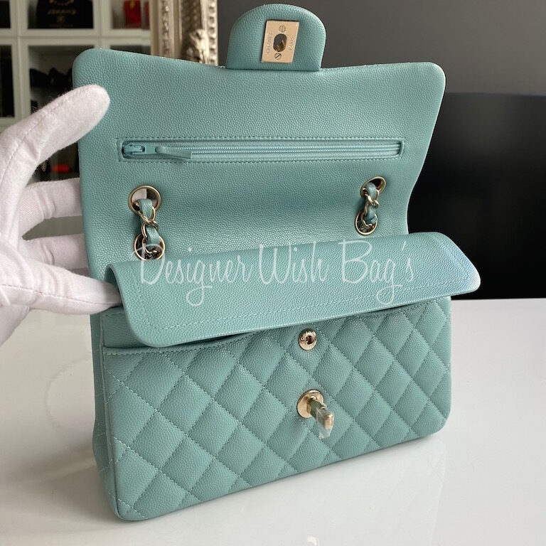 Chanel Small Flap Blue Tiffany 20C