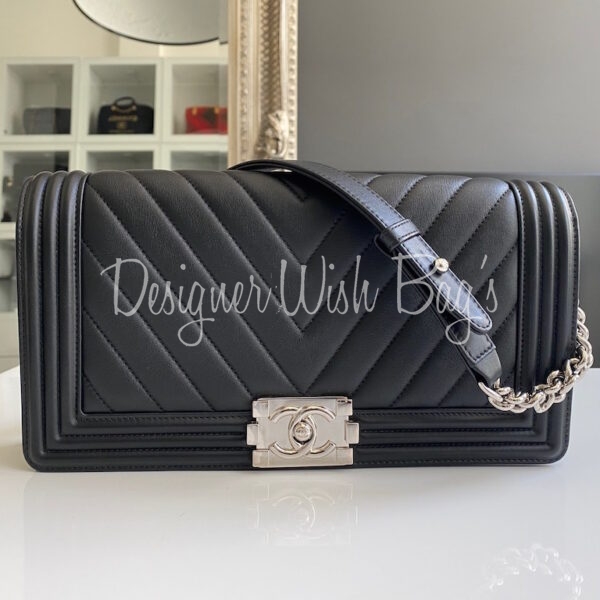 oversized chain chanel bag authentic