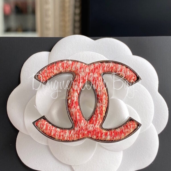 Chanel Tweed Brooch - Designer WishBags