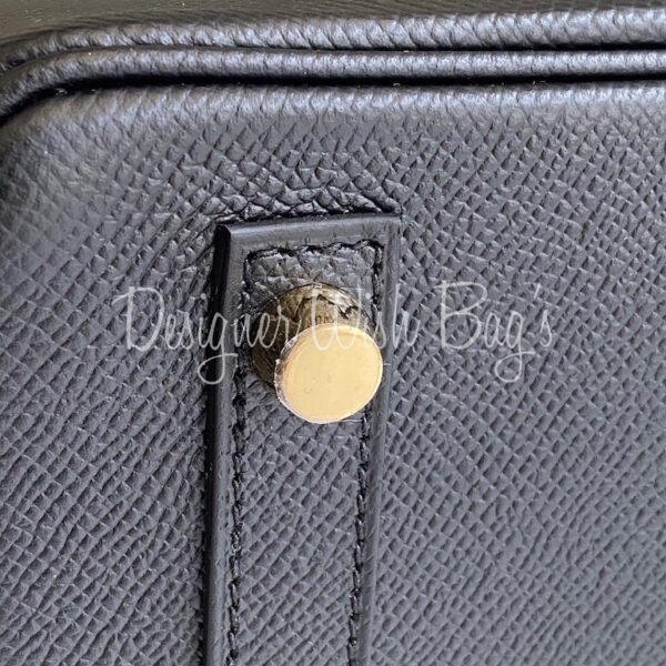 Hermes Birkin 30 Handbag ▢K:2007 Silver Hardware Epsom leather Gold