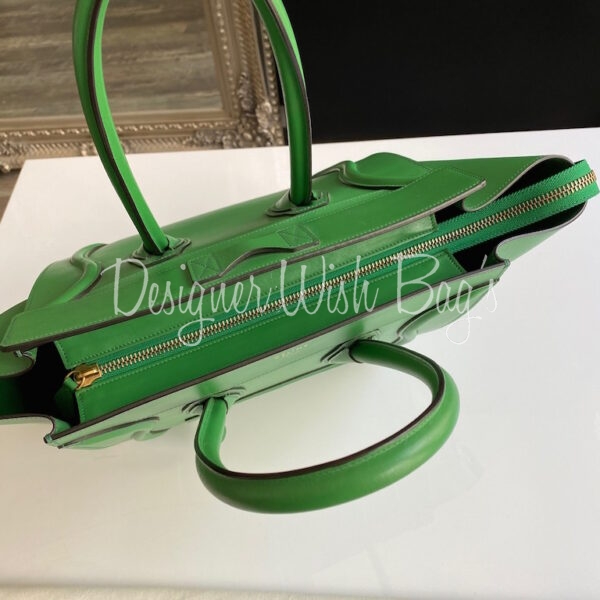 Celine Mini Luggage Green Designer WishBags