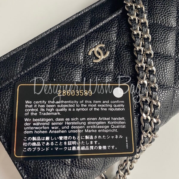 All Brand Shop - New Chanel Woc So Black Caviar Holo30 Full Set Original  Receipt 🔥115,000฿