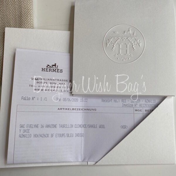 hermès evelyne 16