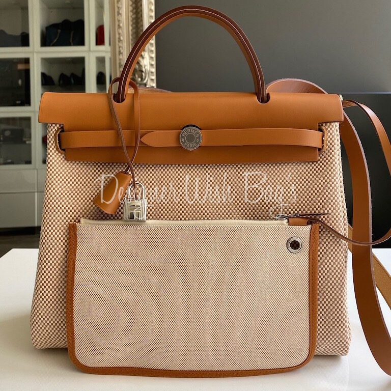 Hermès Toile & Vache Hunter Herbag Zip Retourne 39 - Brown Shoulder Bags,  Handbags - HER538867