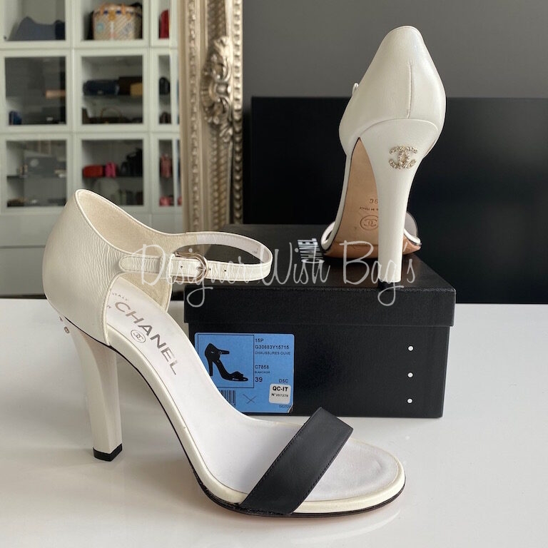 Chanel Pearl Heel Shoes - Designer WishBags