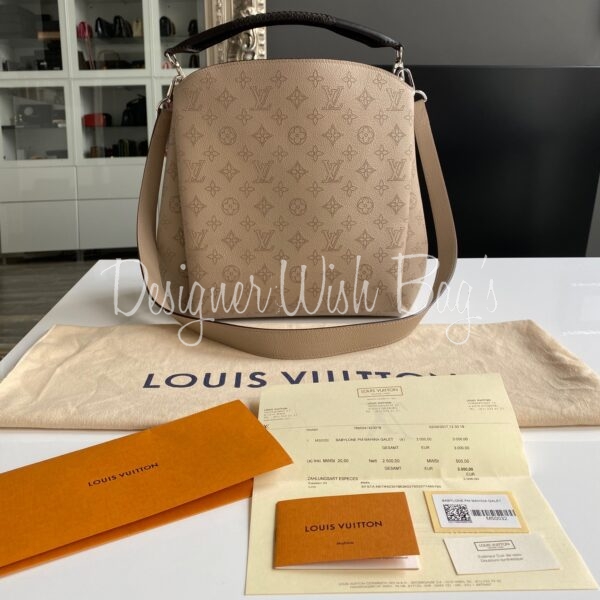 M51219 Louis Vuitton 2017 Mahina Leather Babylone BB -Magnolia
