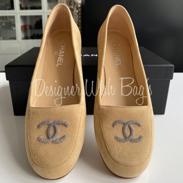 pink chanel loafers 39
