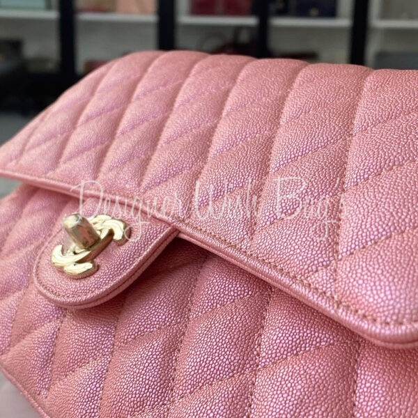 Chanel Classic Iridescent Pink