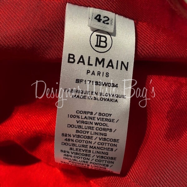 専用】Balmain Paris 赤コート 専用】Balmain Paris 赤コート Balmain
