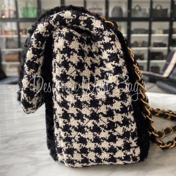 Chanel Medium Tweed 19 Flap Bag - Blue Shoulder Bags, Handbags