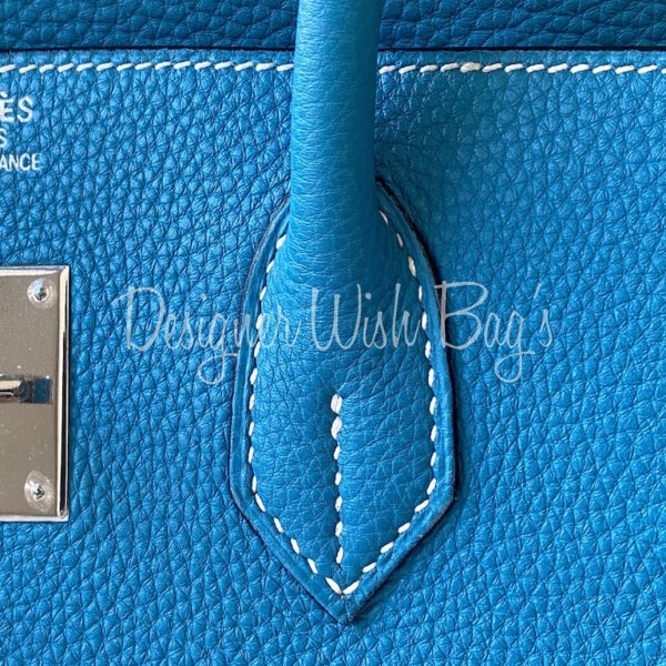 Hermes pre-owned blue 2004 35 Birkin Bag
