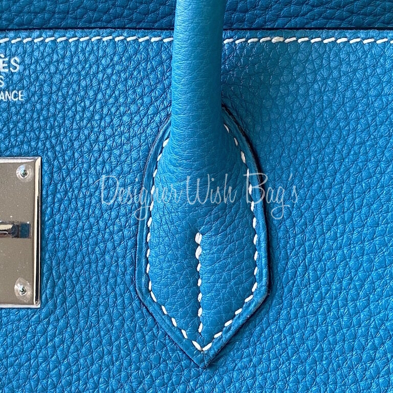 Hermes Birkin 35 Blue Jean Togo PHW #H SKL1348 – LuxuryPromise