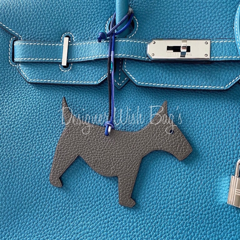 Hermes Dragon Bag Charm Limited Edition Bi-Color Cuivre / Blue New w/Box at  1stDibs