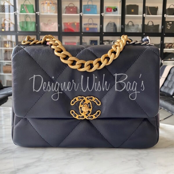 Chanel 19 Small Navy