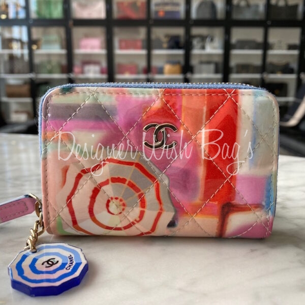 Chanel Zip/Coin Purse Tiffany Blue 19C - Designer WishBags