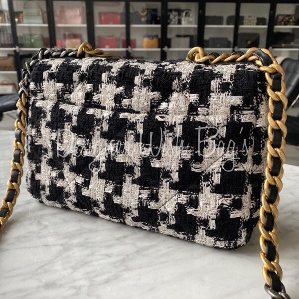 Chanel 19 Tweed Ribbon Houndstooth