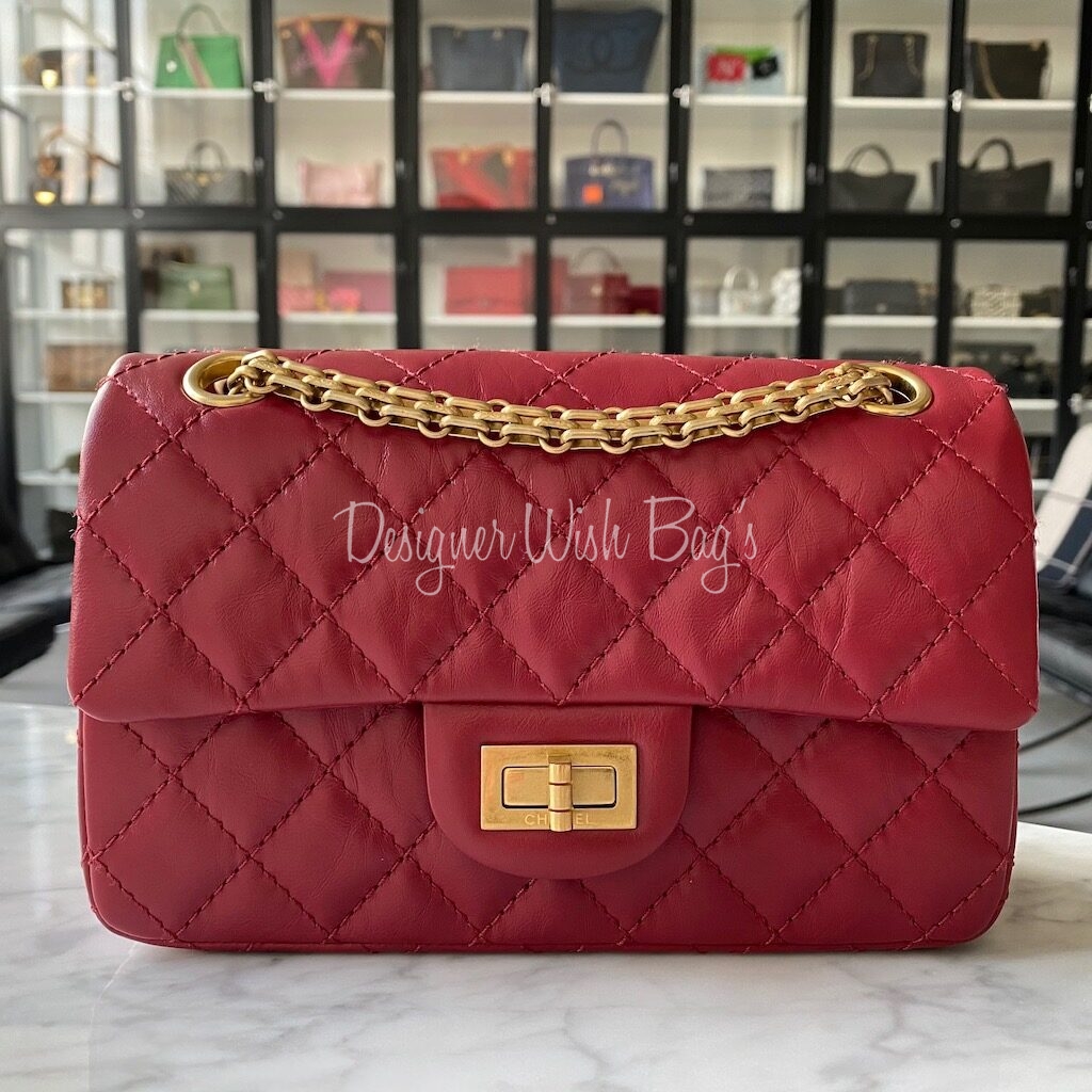 Chanel 21S Neon Pink Denim Small Messenger CC Logo Chain Shoulder Crossbody  Bag