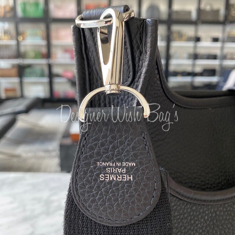 Hermès Hermes Evelyne black bag Leather ref.466134 - Joli Closet