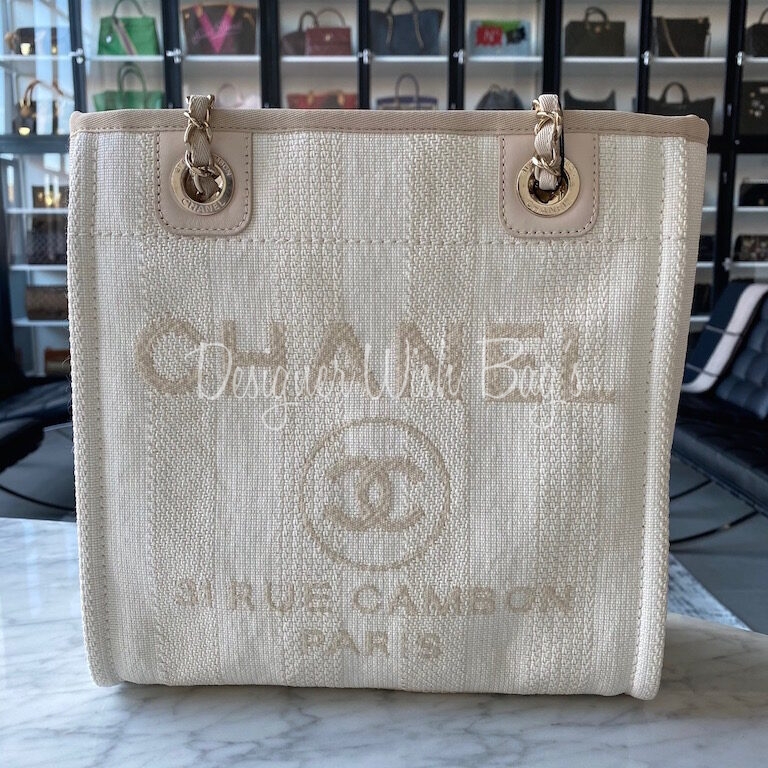 Chanel Deauville Mini Beige 20P - Designer WishBags
