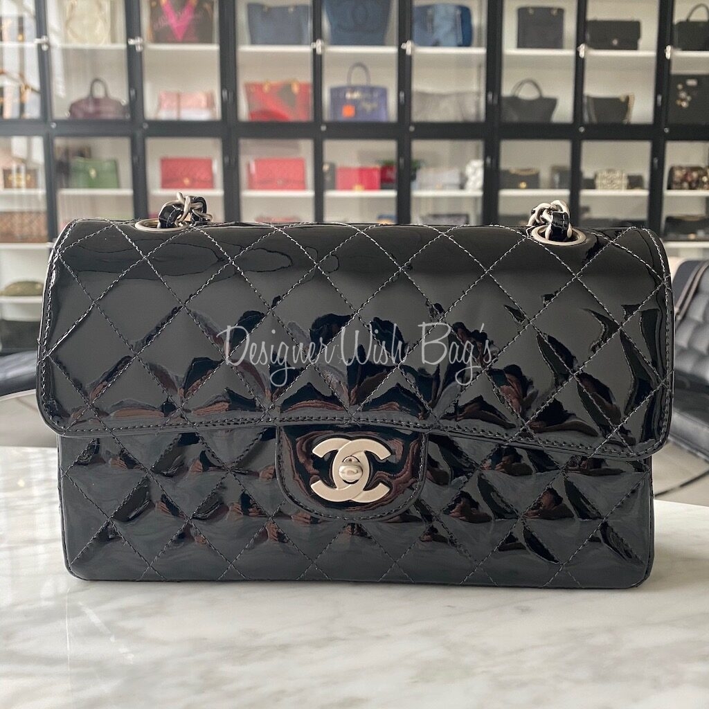 chanel small double flap bag black