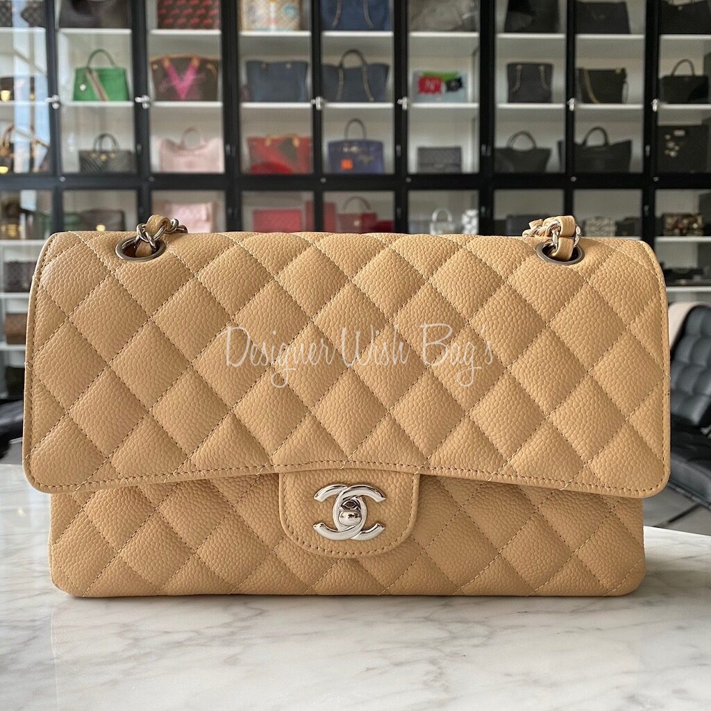 beige chanel caviar bag