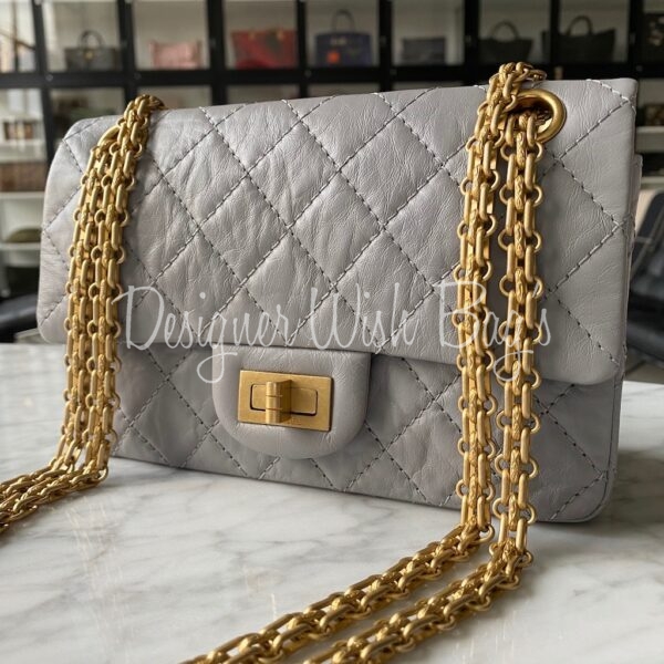 Chanel Mini Reissue Grey GHW