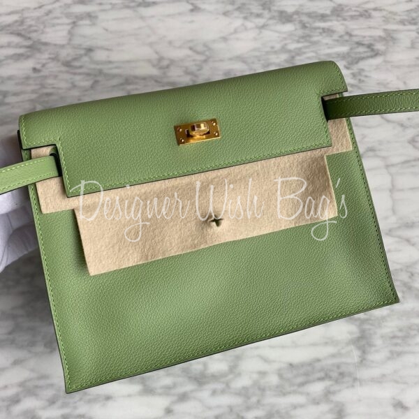 Hermès 2020 Vert Criquet Evercolor Kelly Danse II w/ Tags - Green Waist  Bags, Handbags - HER354848