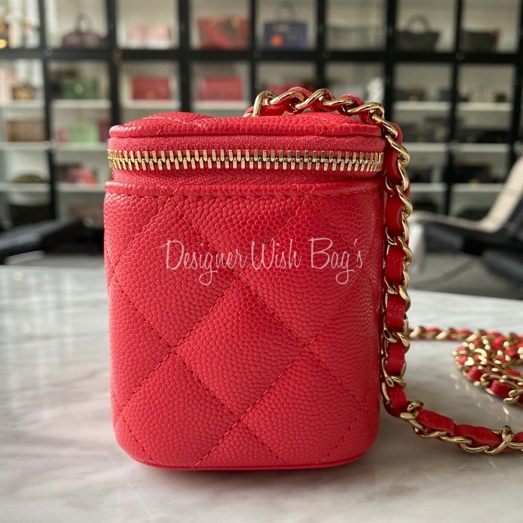Chanel Mini Vanity Hot Pink Designer WishBags