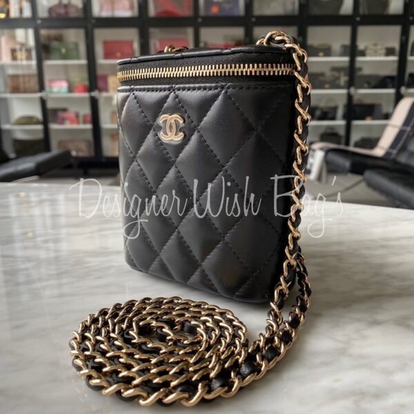 Chanel Mini Vanity Black 21C - Designer WishBags