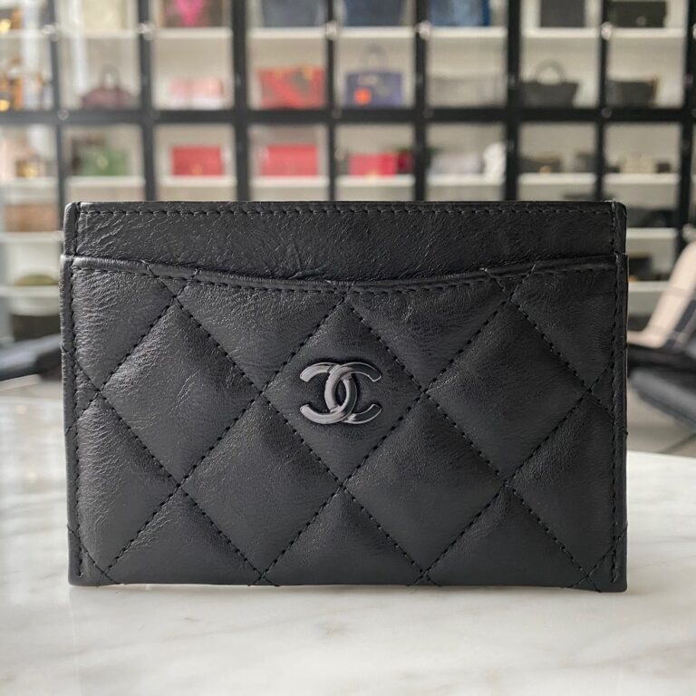 Chanel So Black Card Holder 17S - Designer WishBags - now part of