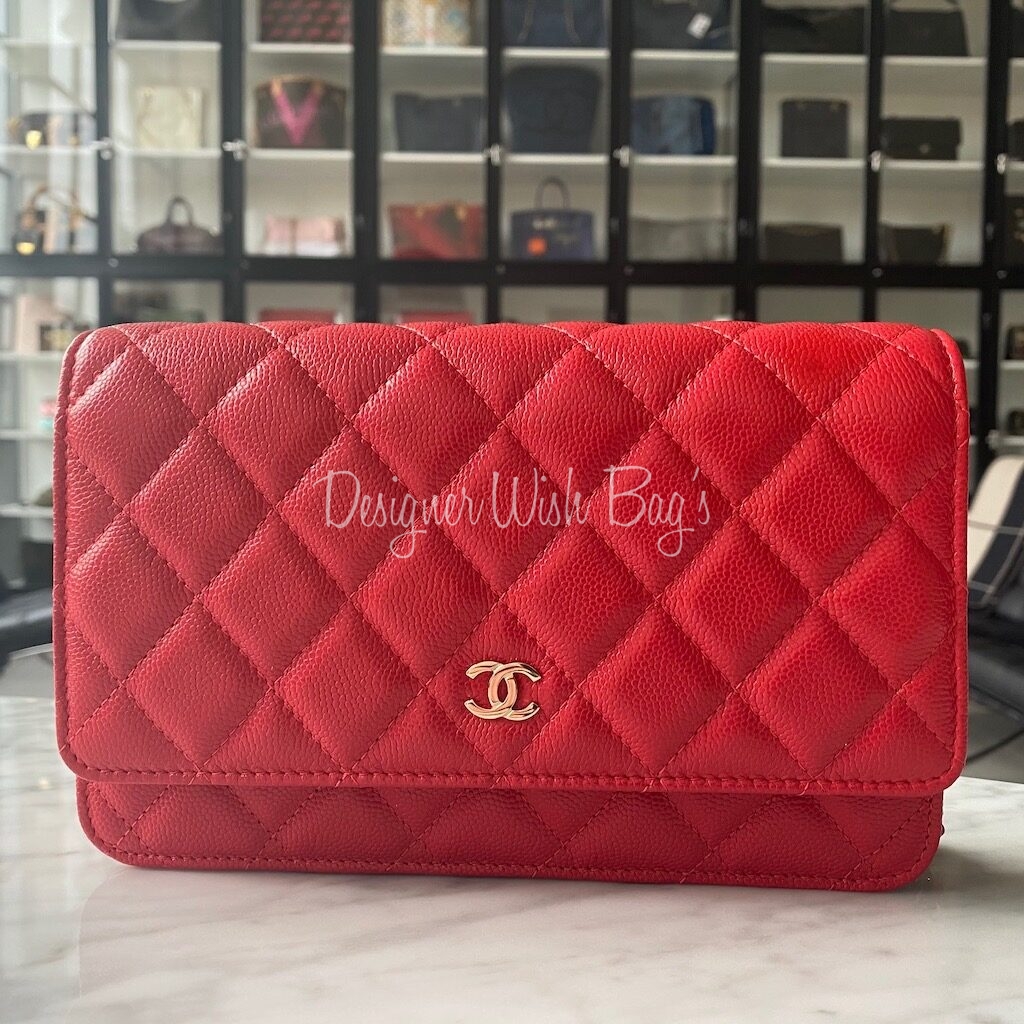 Chanel WOC Red Caviar 20C - Designer WishBags