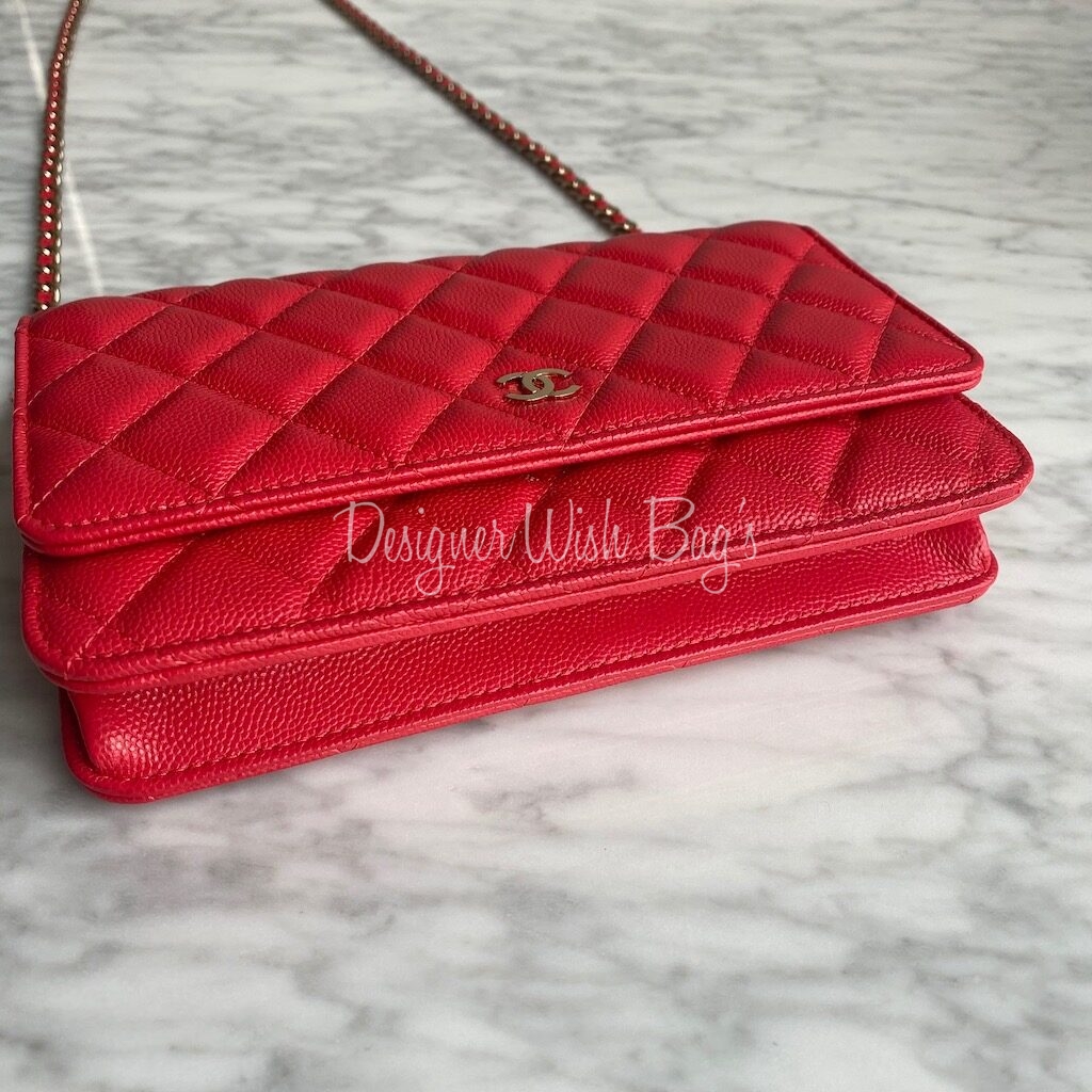 Chanel WOC Red Caviar 20C - Designer WishBags