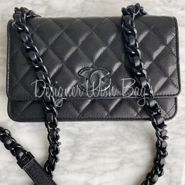 Chanel WOC Black Lamb SHW - Designer WishBags