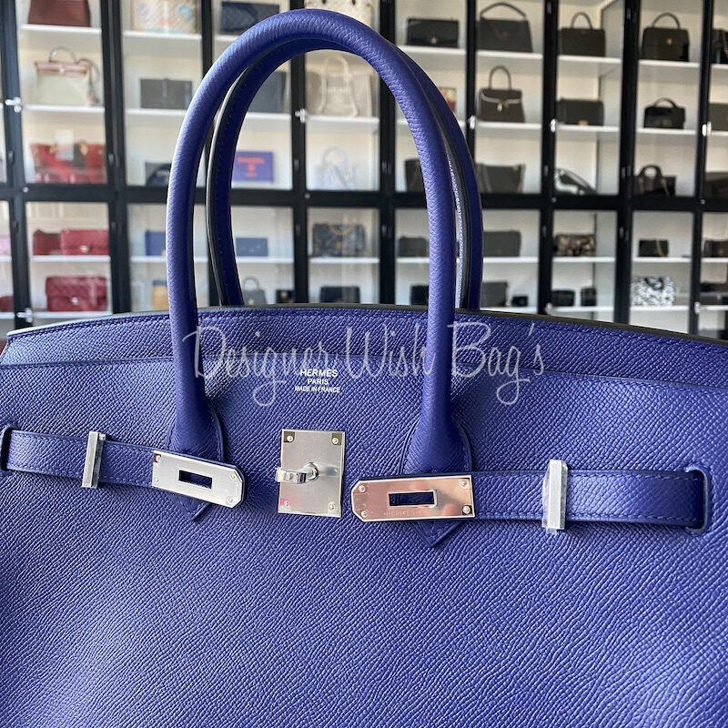 Hermès Birkin 35 Bleu Glacier - Designer WishBags