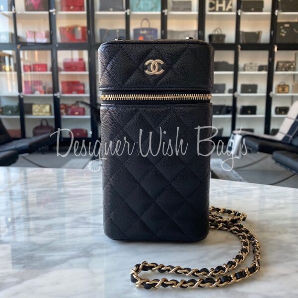 Chanel Mini Vanity Black 21P - Designer WishBags