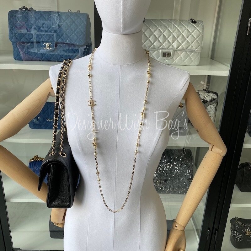 Chanel Necklace CC Ruthenium - Designer WishBags