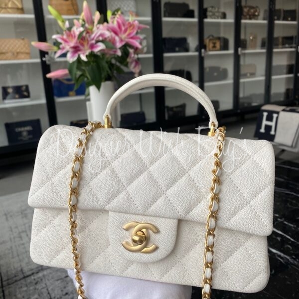 Chanel Mini Top Handle Beige SS21