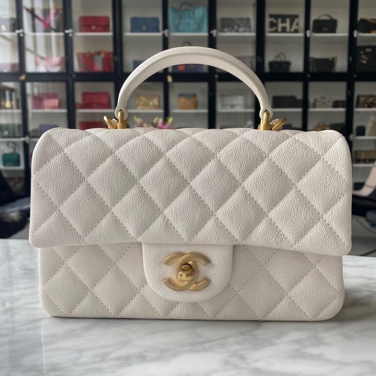 beige chanel mini