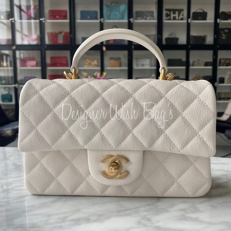 CHANEL MINI FLAP BAG with TOP HANDLE  WHATS IN MY BAG  YouTube