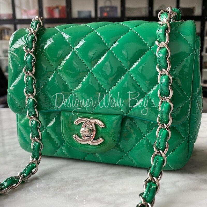 Chanel Mini Green Patent