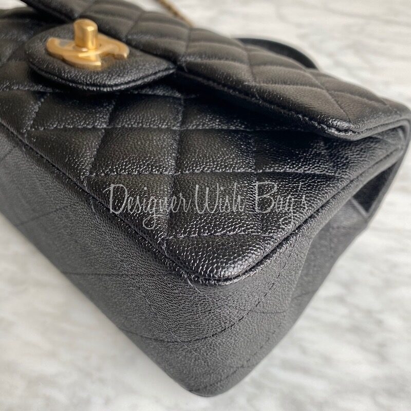 Chanel Mini Top Handle Caviar SS21 Designer WishBags