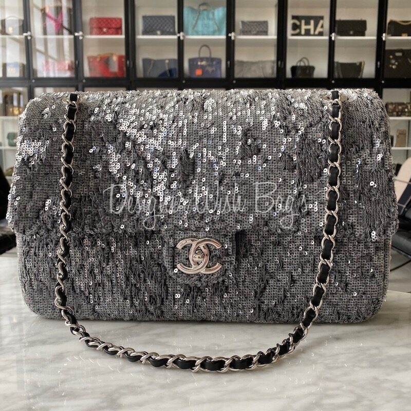 CHANEL Pre-Owned 2012 Micro Classic Flap Sequinned Shoulder Bag - Farfetch