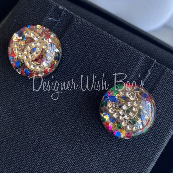 Chanel Earrings Glitter Ball 17C